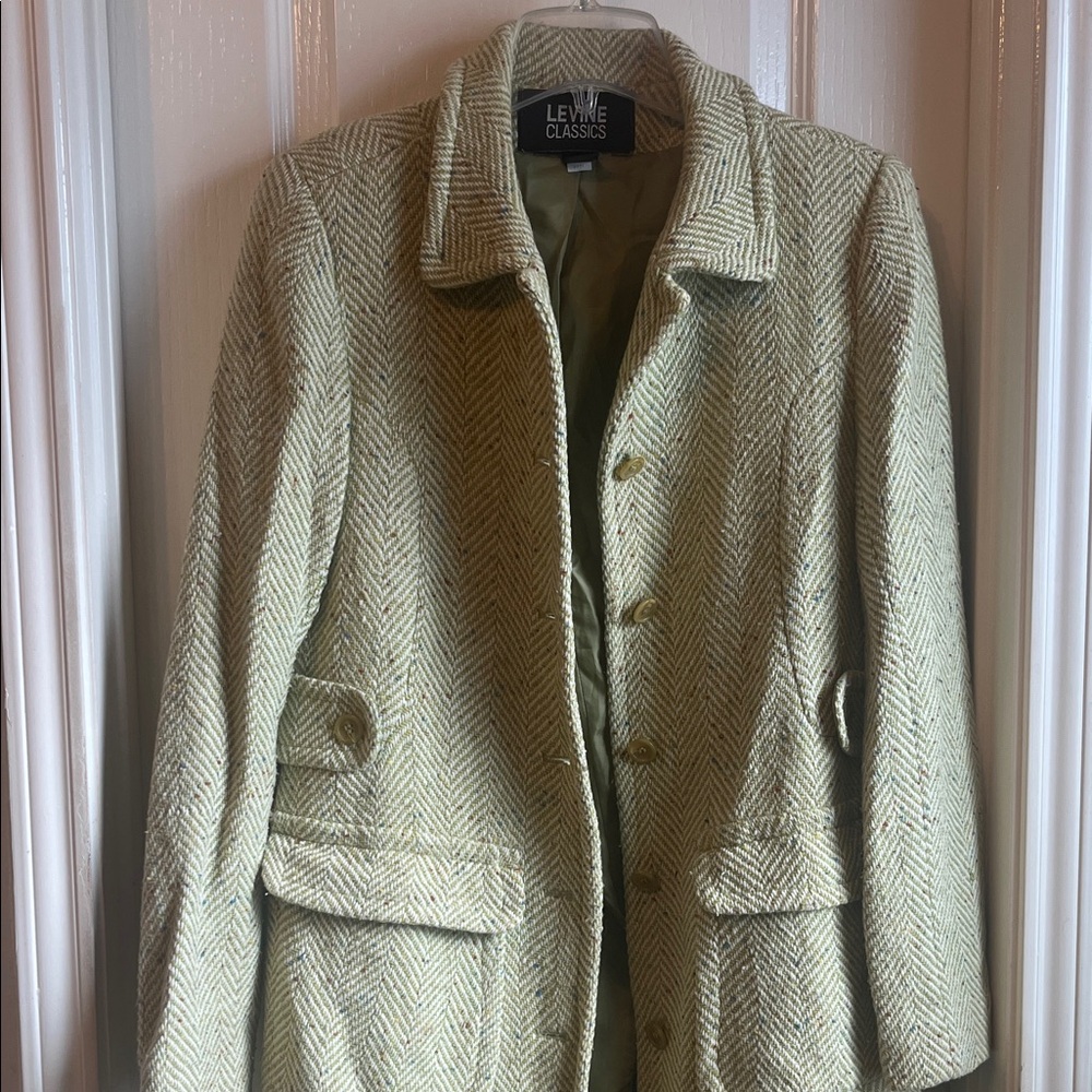 Levine Classics Herringbone Coat - image 1